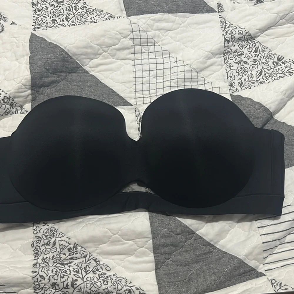 Cacique Black Strapless Bra